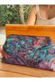 Penalope Collection - Chain, Wooden Buckle Fabric Bag, Clutch Bag, Handbag, Bag - 4
