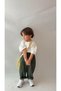 Khaki Gabardine Elastic Waist Suit - 3