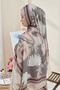 Margarite Pattern Bamboo Shawl - 3
