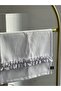 Ivory Linen Ruffled Dishcloth - 3