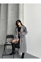 Women's Oversized Lined Rayon Trench Coat 25102
