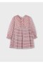 Girl's Pink Tulle Dress (4-10 Years) – Floral Pattern, Cotton Lining, Ribbon Detail