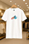 Off-White Cin Printed Oversize Unisex 100% Cotton Breathable Thick Fabric T-Shirt - 2