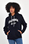 Women's Hooded Comfortable Fleece Lined 3 Thread California West Printed Sweatshirt Spr24Swk08 - 3