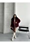 Premium Quality Extra Full Fur Lined Fur Coat with Belt 25103 - 5