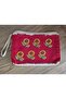Makeup/Handbag with Sunflower Embroidery on Raw Fabric (Raw Fabric) - 8