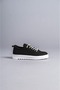 Slw152 cool lace-up linen men's daily sport classic shoe kbt - black - 4