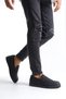 Slw180 estilo x laceless skin men's casual sports classic shoes cst - black - 3