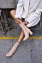 Sonja Woman. Nude Stretch Heel Boots - 6