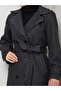 معطف نسائي بخطوط مائلة - 3