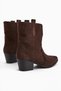 Erica Brown Suede Heeled Western Women's Boots - 4