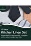12-Piece Kitchen Essentials Set – Absorbent Dishcloths & Kitchen Towels, Non-Slip Silicone Grip - 2