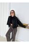 Suede Zippered Off-Shoulder Bomber Jacket - 3