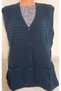 Er Clothing Seasonal Knitwear Vest Buttoned Double Pocket Petrol Color - 4