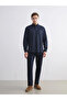 Southblue Navy Blue Regular Fit Long Sleeve Striped Men's Shirt