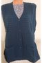 Er Clothing Seasonal Knitwear Vest Buttoned Double Pocket Petrol Color - 5