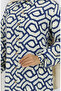 Viscose Fabric Full Buttoned Long Tunic 0175-01 Navy Blue - 4