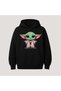 Baby Yoda Printed Kangaroo Pocket Cotton Hooded Long Sleeve Hoodie Sweatshirt