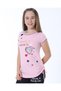 Pink Girl's Pajama Set with Heart Detail - 5