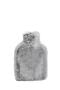 Women's Gray Furry Hot Water Bag