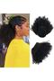 Afro Kinky Curly Drawstring Ponytail for Black Women (Black, 1B) - 2