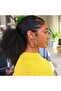 Afro Kinky Curly Drawstring Ponytail for Black Women (Black, 1B)