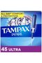 Pearl Tampons, with LeakGuard Braid, Ultra Absorbency, Unscented, 45 Count