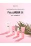 Pink AHA BHA Kit (Cleansing Foam, Toner, Serum, Cream) Travel Size Skin Care Set - 2