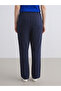 Elastic Waist Textured Women's Trousers - 5