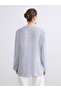 New Season Tie Neck Patterned Blouse - 5