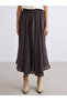 Plus New Season Elastic Waist Pleated Skirt - 2