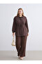 Esvab • Modern & Distinctive Plus Size Women's Textured Muslin Pants with Drawstring Waist - 3
