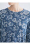 Crew Neck Patterned Blouse - 4