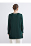 Two Mt Shop Quality Lcw Grace Green Knitwear Plain Standard & Regular Women's Tunic - 4