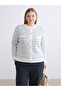 Crew Neck Patterned Women's Knitwear Cardigan - 2