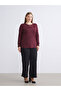 Plus New Season Large Size Crew Neck Patterned Blouse - 6