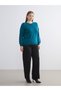Özmarka New Season Crew Neck Floral Women's Knitwear Sweater - 4