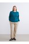 Özmarka New Season Crew Neck Floral Women's Knitwear Sweater - 8