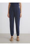 Lcw Vision Navy Blue Elastic Waist Women's Jogger Sweatpants - 2