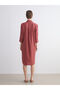 Giyçık Store Den Red Textured Muslin Shirt Dress - 5