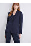Alita City with a Difference in Color, Lcwaikiki Classic Navy Blue Plain Standard & Regular Women's Blazer Jacket