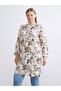 Two Mt Shop Quality Lcw Grace Beige Viscose Floral Standard & Regular Women's Tunic - 2