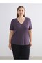 Peak New Season V-Neck Modal Blended Women's T-Shirt - 2