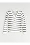 Özmarka New Season V-Neck Striped Women's Knitwear Sweater - 8