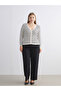 Esvab • Modern & Distinctive V Placketed Striped Women's Knitwear Cardigan - 7