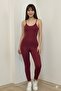 Women's Tight-Fitting Long Leggings Jumpsuit with Lycra Straps