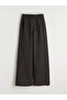 Elastic Waist Textured Wide Leg Women's Trousers - 5