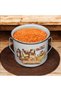 Enameled Bakraç Yogurt Storage Set 16-18-20-22 cm 2 Lt 3 Lt 4 Lt 5 Lt Kitchen Patterned - 4