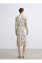 Lcw Grace Green Belted Patterned Shirt Dress - 4
