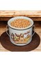 Enameled Bakraç Yogurt Storage Set 16-18-20-22 cm 2 Lt 3 Lt 4 Lt 5 Lt Kitchen Patterned - 5